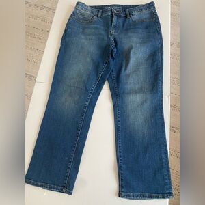 NWOT LandsEnd mid rise straight leg size 12 petite